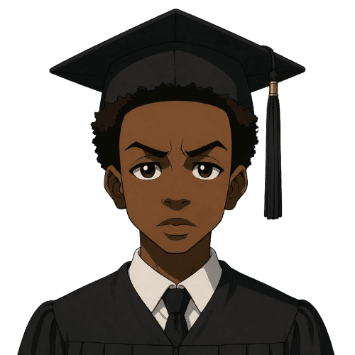 Travolta Sandei graduation photo